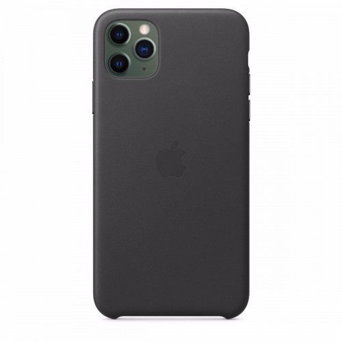 Чохол-накладка (шкіряний) Apple iPhone 11 Pro Max Leather Case Black (MX0E2)