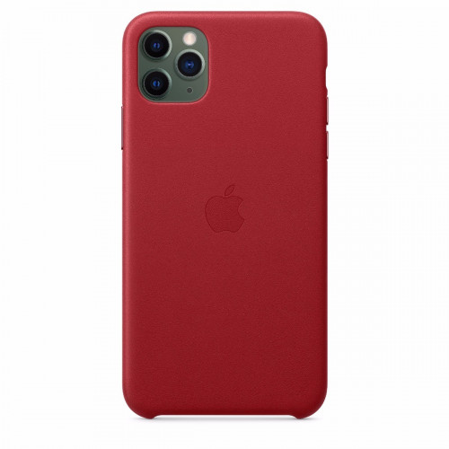 Чохол-накладка (шкіряний) Apple iPhone 11 Pro Max Leather Case (PRODUCT)RED (MX0F2)