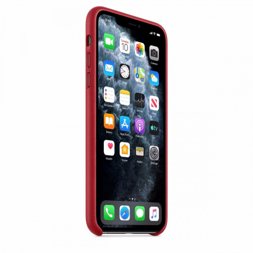 Чохол-накладка (шкіряний) Apple iPhone 11 Pro Max Leather Case (PRODUCT)RED (MX0F2)