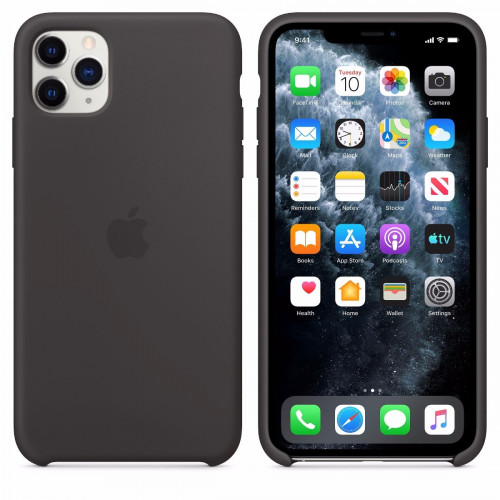 Чохол-накладка (силіконовий) Apple iPhone 11 Pro Max Silicone Case Black (MX002)