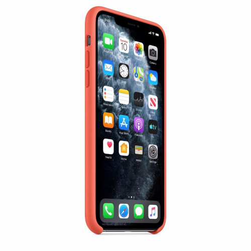 Чохол-накладка (силіконовий) Apple iPhone 11 Pro Max Silicone Case Clementine (MX022)