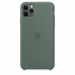 Чохол-накладка (силіконовий) Apple iPhone 11 Pro Max Silicone Case Pine Green (MX012)