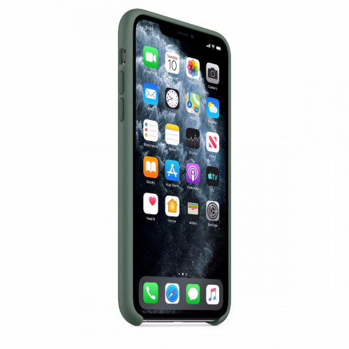 Чохол-накладка (силіконовий) Apple iPhone 11 Pro Max Silicone Case Pine Green (MX012)