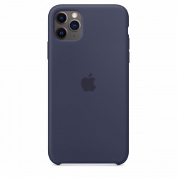 Чохол-накладка (силіконовий) Apple iPhone 11 Pro Max Silicone Case Midnight Blue (MWYW2)