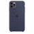 Чохол-накладка (силіконовий) Apple iPhone 11 Pro Max Silicone Case Midnight Blue (MWYW2)