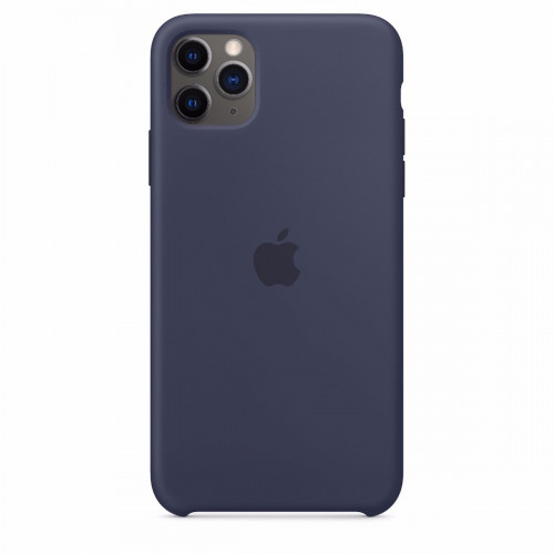 Чохол-накладка (силіконовий) Apple iPhone 11 Pro Max Silicone Case Midnight Blue (MWYW2)
