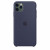 Чохол-накладка (силіконовий) Apple iPhone 11 Pro Max Silicone Case Midnight Blue (MWYW2)