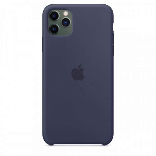 Чохол-накладка (силіконовий) Apple iPhone 11 Pro Max Silicone Case Midnight Blue (MWYW2)