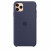 Чохол-накладка (силіконовий) Apple iPhone 11 Pro Max Silicone Case Midnight Blue (MWYW2)