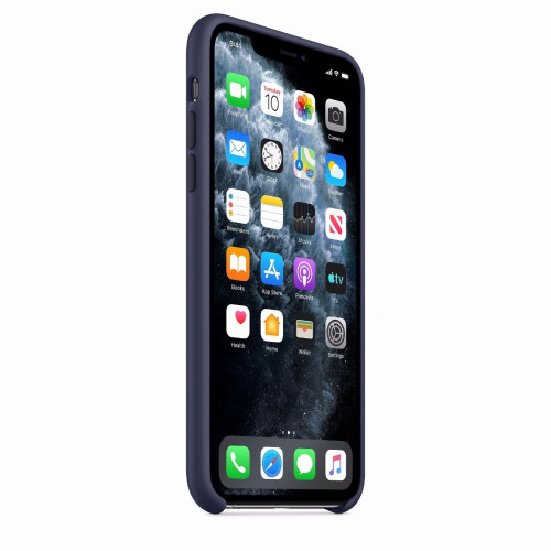 Чохол-накладка (силіконовий) Apple iPhone 11 Pro Max Silicone Case Midnight Blue (MWYW2)