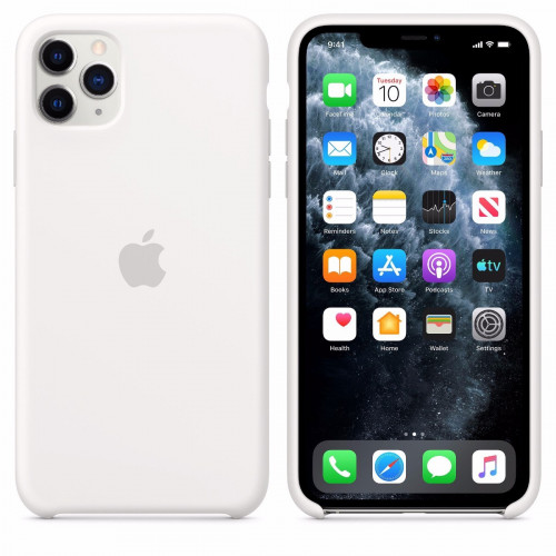 Чохол-накладка (силіконовий) Apple iPhone 11 Pro Max Silicone Case White (MWYX2)