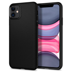 Чохол-накладка (силіконовий) Apple iPhone 11 Spigen Liquid Matte Black (076CS27184)