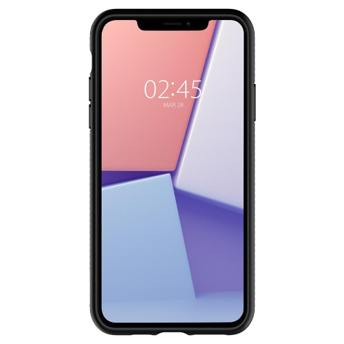 Чехол-накладка (силиконовый) Apple iPhone 11 Spigen Liquid Matte Black (076CS27184)