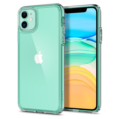 Чехол-накладка (силиконовый) Apple iPhone 11 Spigen Ultra Hybrid Crystal Clear (076CS27185)