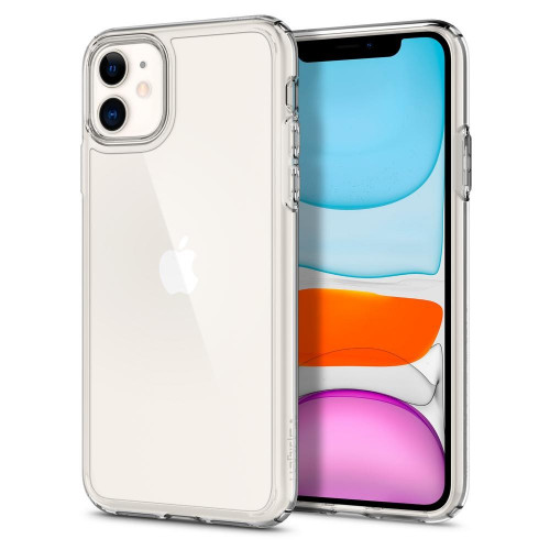 Чехол-накладка (силиконовый) Apple iPhone 11 Spigen Ultra Hybrid Crystal Clear (076CS27185)