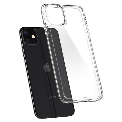 Чехол-накладка (силиконовый) Apple iPhone 11 Spigen Ultra Hybrid Crystal Clear (076CS27185)