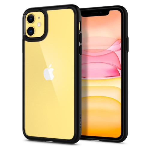 Чехол-накладка (силиконовый) Apple iPhone 11 Spigen Ultra Hybrid Matte Black (076CS27186)