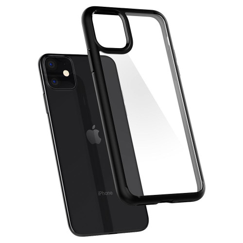 Чехол-накладка (силиконовый) Apple iPhone 11 Spigen Ultra Hybrid Matte Black (076CS27186)