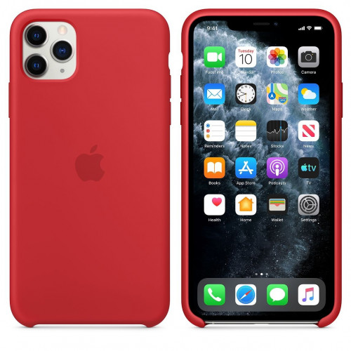 Чехол-накладка (силиконовый) для iPhone 11 Pro Max Silicone Case High Copy RED