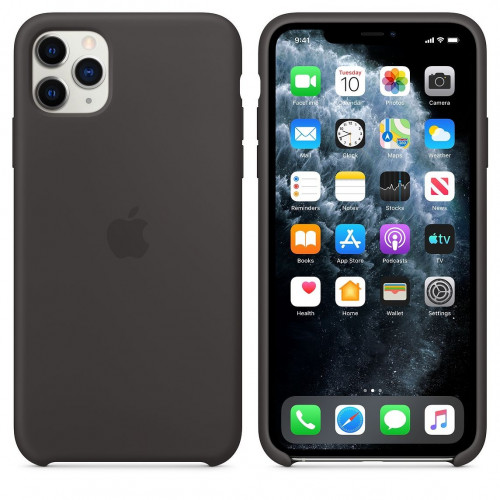 Чехол-накладка (силиконовый) для iPhone 11 Pro Max Silicone Case High Copy Black