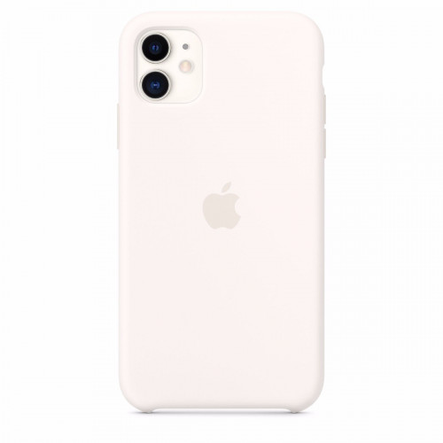 Чехол-накладка (силиконовый) для iPhone 11 Silicone Case High Copy White