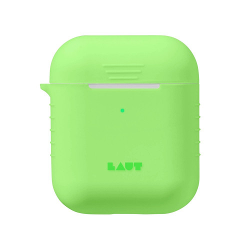 Чехол-накладка (силиконовый) Apple AirPods LAUT POD NEON Acid Yellow (L_AP_PN_Y)