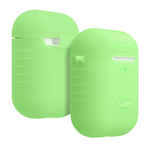 Чехол-накладка (силиконовый) Apple AirPods LAUT POD NEON Acid Yellow (L_AP_PN_Y)