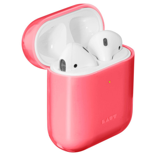 Чехол-накладка (пластиковый) Apple AirPods LAUT CRYSTAL-X Electric Coral (L_AP_CX_R)