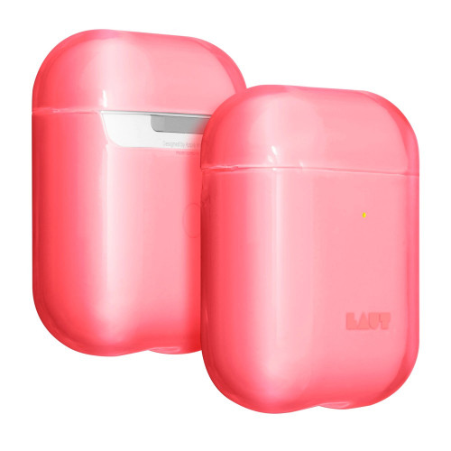 Чехол-накладка (пластиковый) Apple AirPods LAUT CRYSTAL-X Electric Coral (L_AP_CX_R)
