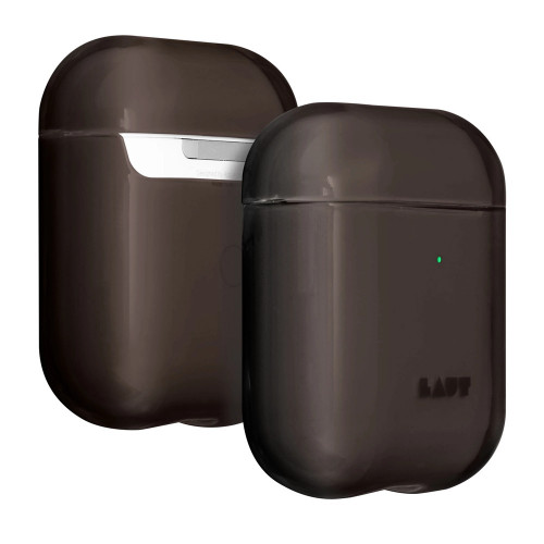 Чехол-накладка (пластиковый) Apple AirPods LAUT CRYSTAL-X Black (L_AP_CX_UB)