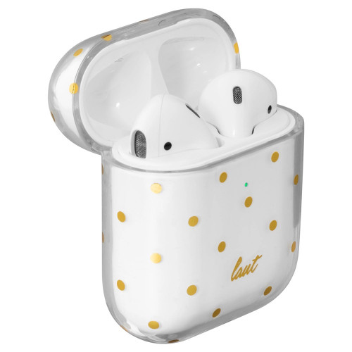 Чехол-накладка (пластиковый) Apple AirPods LAUT DOTTY Crystal (L_AP_DO_C)