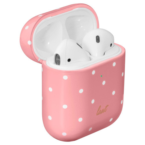 Чехол-накладка (пластиковый) Apple AirPods LAUT DOTTY Pink (L_AP_DO_P)