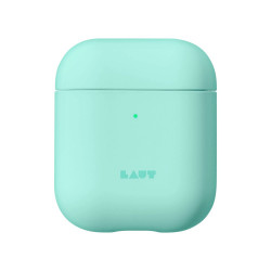 Чохол-накладка (пластиковий) Apple AirPods LAUT HUEX PASTELS Spearmint (L_AP_HXP_MT)
