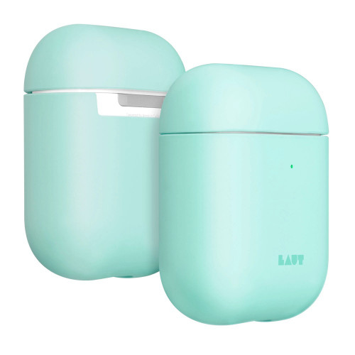 Чехол-накладка (пластиковый) Apple AirPods LAUT HUEX PASTELS Spearmint (L_AP_HXP_MT)