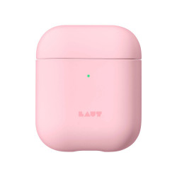 Чохол-накладка (пластиковий) Apple AirPods LAUT HUEX PASTELS Candy (L_AP_HXP_P)
