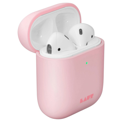 Чехол-накладка (пластиковый) Apple AirPods LAUT HUEX PASTELS Candy (L_AP_HXP_P)