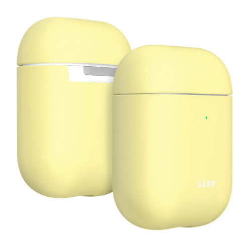 Чехол-накладка (пластиковый) Apple AirPods LAUT HUEX PASTELS Sherbet (L_AP_HXP_Y)