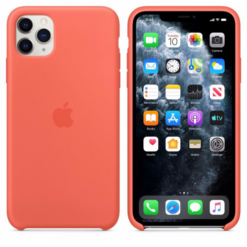Чехол-накладка (силиконовый) для iPhone 11 Pro Max Silicone Case High Copy Clementine