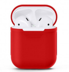 Чохол-накладка (силіконовий) Apple AirPods Blueo Liquid Silicone Case with Carbine Dynamic Red