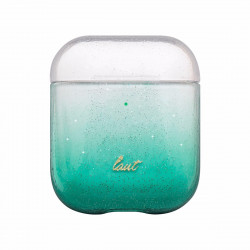Чохол-накладка (пластиковий) Apple AirPods LAUT OMBRE SPARKLE Mint (L_AP_OS_MT)