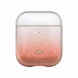 Чохол-накладка (пластиковий) Apple AirPods LAUT OMBRE SPARKLE Peach (L_AP_OS_P)