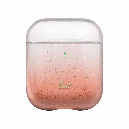 Чехол-накладка (пластиковый) Apple AirPods LAUT OMBRE SPARKLE Peach (L_AP_OS_P)
