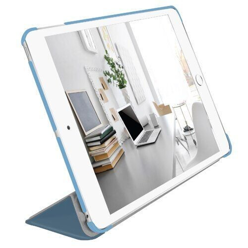 Чехол-книжка (полиуретановый) Apple iPad 10.2" 2019/2020 Macally Smart Folio Blue (BSTAND7-BL)