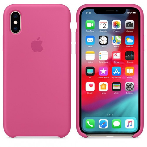 Чохол-накладка (силіконовий) для iPhone XS Silicone Case High Copy Dragon Fruit