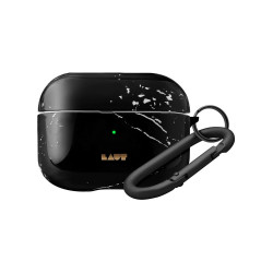 Чохол-накладка (пластиковий) Apple AirPods Pro LAUT HUEX ELEMENTS Marble Black (L_APP_HXE_MB)
