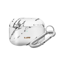 Чохол-накладка (пластиковий) Apple AirPods Pro LAUT HUEX ELEMENTS Marble White (L_APP_HXE_MW)