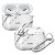 Чехол-накладка (пластиковый) Apple AirPods Pro LAUT HUEX ELEMENTS Marble White (L_APP_HXE_MW)