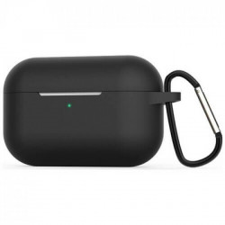 Чохол-накладка (силіконовий) Apple AirPods Pro Blueo Liquid Silicone Case with Carbine Black