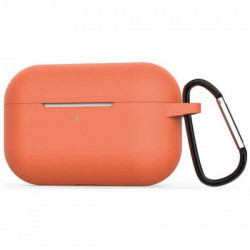 Чехол-накладка (силіконовий) Apple AirPods Pro Blueo Liquid Silicone Case with Carbine Papaya