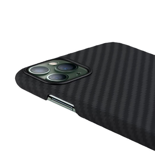 Чехол-накладка (карбоновый) Apple iPhone 11 Pro Max Pitaka MagCase Black/Grey (KI1101M)